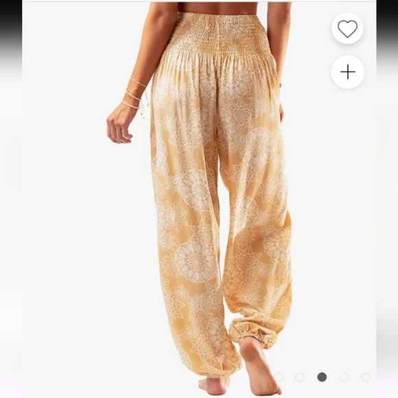 Lotus and Luna Mandala Paisley Havana Harem Pants. Size S/M - Picture 4 of 14